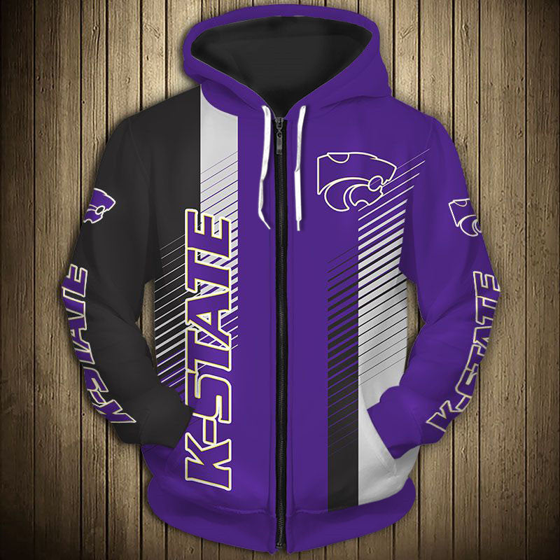 Kansas State Wildcats Striped Hoodie - Wildcat Pride